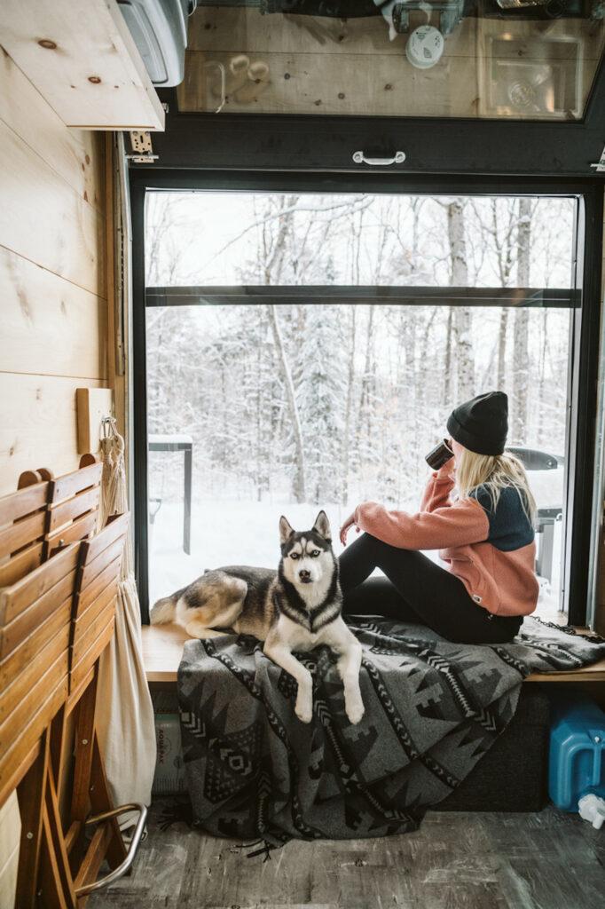 Inside Cabinscape Cabin in Winter
