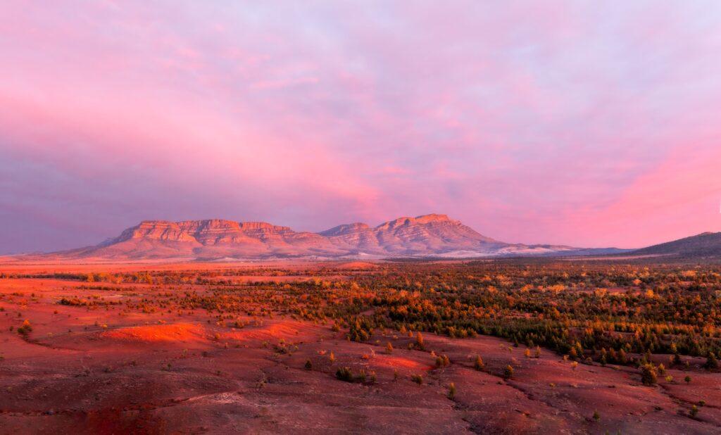 Wilpena Pound Sunrise from Territory Series